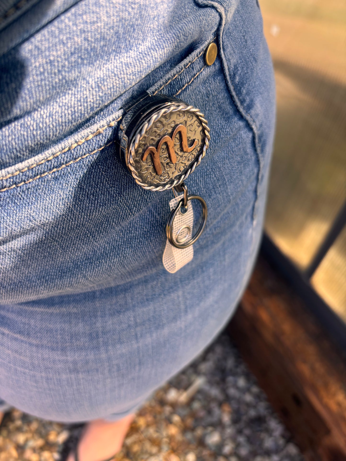 Custom Mini Initial Badge Reel