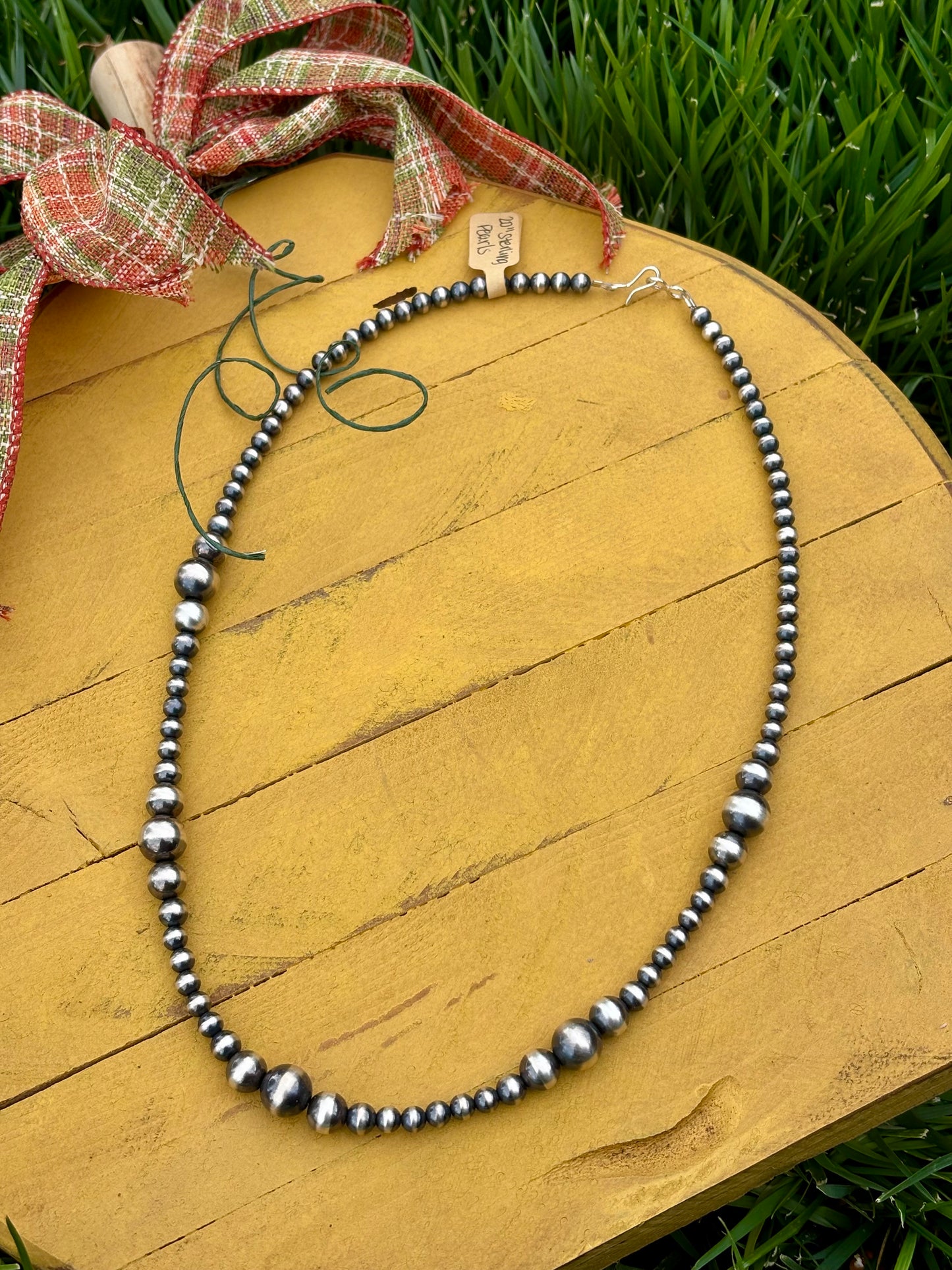 20” Sterling Silver Pearls